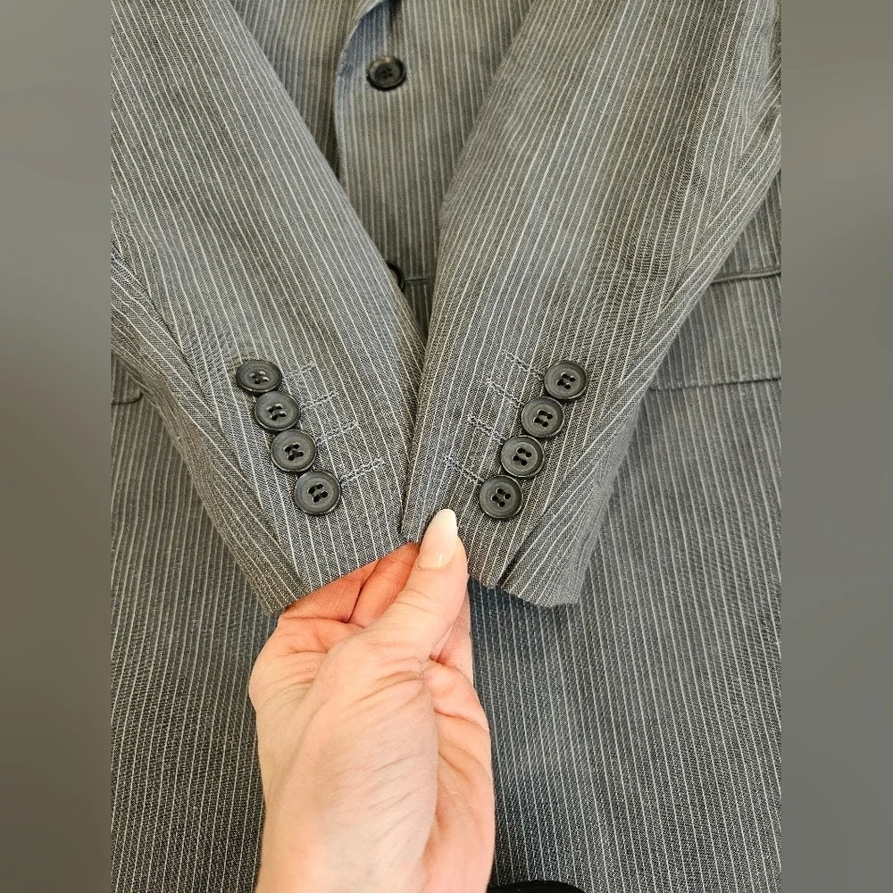 NWT Express Men's Blue/Gray Blazer - 42R